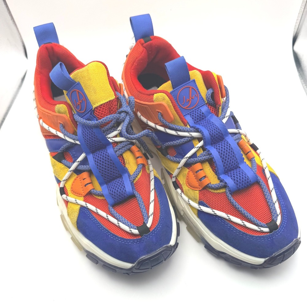 Javi Edge Multi-Color Chunky Sneaker Streetwear Mens 12 Blue Red Orange‎
